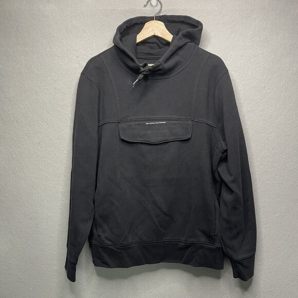 Hollister Women's Black Hooded Sweatshirt XL Casual Fit - Picture 1 of 5